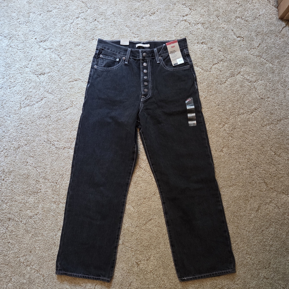 Levi's Men's Dark Gray Straight Jeans